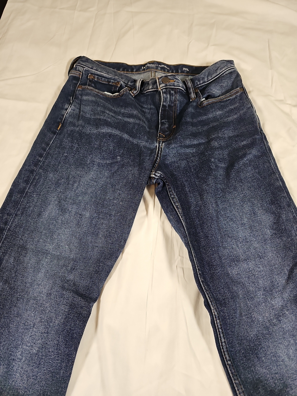 Banana Republic Legacy Men's Dark Blue Denim Jeans 33x34 Slim